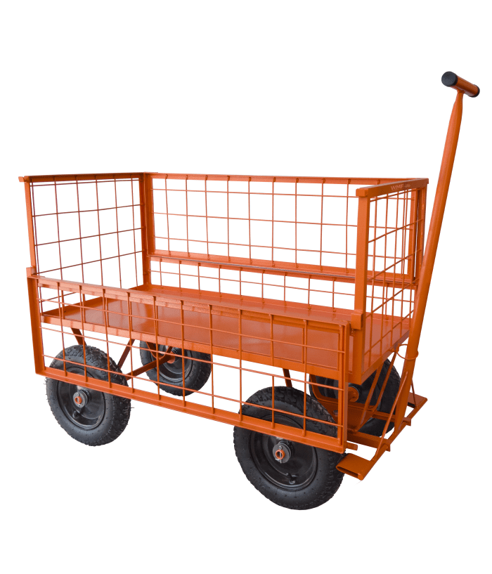 Carrinho Plataforma Telado 1200x600 mm abertura nas laterais - 300 kg - Jardinagem - WMF5JARD - Imagem 2
