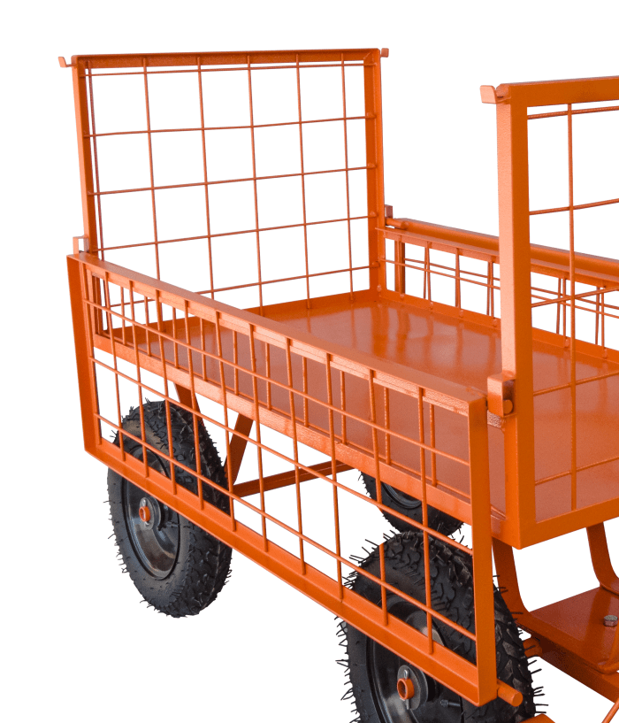 Carrinho Plataforma Telado 1200x600 mm abertura nas laterais - 300 kg - Jardinagem - WMF5JARD - Imagem 5