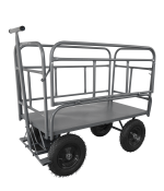 Carrinho plataforma de metal 5° roda 4 abas 1,20x60 mt (WMP5812604A)