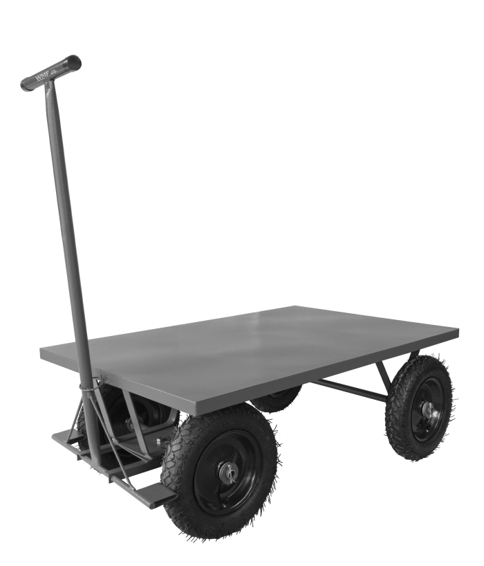 wm581280C - frente Carrinho de Carga Plataforma Aço 1200x800 mm - 600kg - WM581280C - Imagem 1