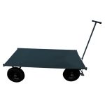 Carrinho De Carga Plataforma De Aço 1200 Kg, 1500X800 Mm. Rodas Maciças 350X8 – WMF512M3508