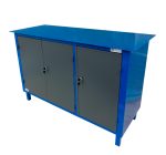 Bancada Fechada 3 Portas C/ Chaves, Prateleira Interna, Tampo De Aço. (WMFBAL14553P) - Imagem 3