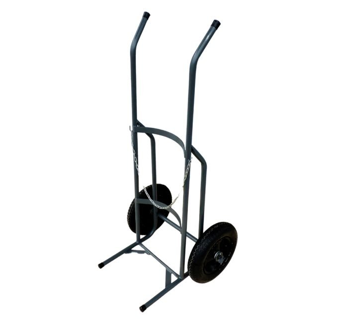 GRD-WMFGASP20P-01.jpg Carrinho Transporte De 1 Cilindro De Gas P20 Para Empilhadeiras (Pneumático) - WMFGASP20P - Imagem 1