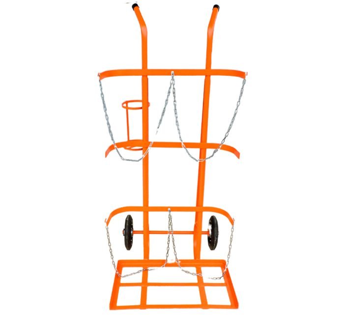 Carrinho para Transporte de Cj. Gás Oxiacetileno – PPU Grande - WMFO2CPPUAM - Imagem 2