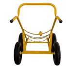 Carrinho de Carga Transporte 1 Tambor de 200 litros, com apoio traseiro, 4 rodas pneumáticas. - WMFT200A4PN - Imagem 3