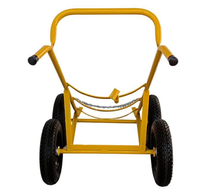 Carrinho de Carga Transporte 1 Tambor de 200 litros, com apoio traseiro, 4 rodas pneumáticas. - WMFT200A4PN - Imagem 3