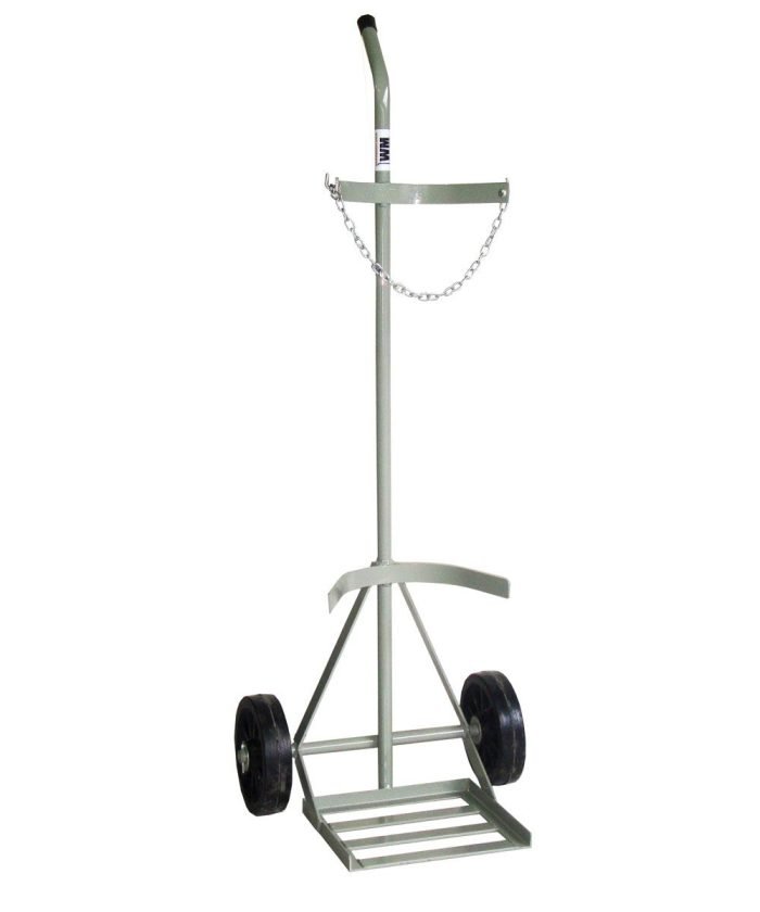 GRD_34_Carrinho-de-Carga-Transporte-de-Oxigênio-(WMO1CM) Carrinho de Carga para Transporte de 1 Cilindro Gas (7 a 10 m3 - 40 a 50 litros) Cod. WMO1CM - Imagem 1