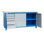 Bancada Manutenção Pesada 5 Gavetas 2 Portas c/ Chaves, Reforçada (WMFBAL18805G2P) - Imagem 2