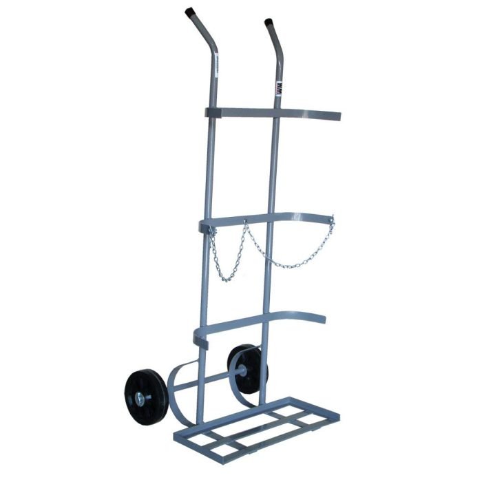 GRD_72_Carrinho-de-Carga-Transporte-de-Oxigênio-(WMO2CM) Carrinho para transporte de 2 cilindros de gas de Oxigênio (7 a 10 m3 - 40 a 50 litros) Cod. WMO2CM - Imagem 1