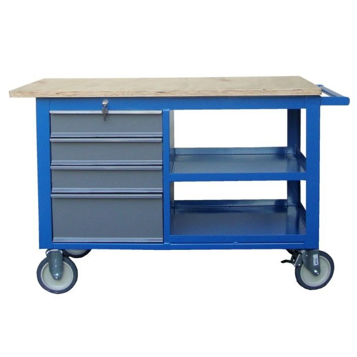GRD_98_Bancada-Movel-Carro-Oficina---WMBM1111524GR6 Carrinho oficina / Bancada Móvel Para Manutenção 5 Gavetas com Chave (WMFBM1152GR6) - Imagem 1