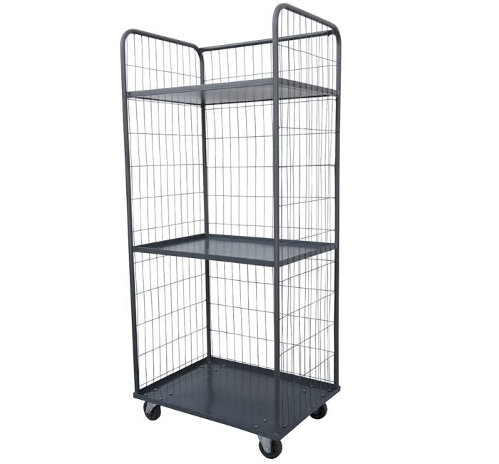 GRD_MODELO-WMFPICK20-1.jpg Carrinho Picking Abastecedor Hotelaria com 3 Prateleiras (WMFPICK20) - Imagem 1