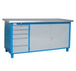 Bancada fechada com tampo revestido em aço inoxidavel (WMBAL18805G2PI)