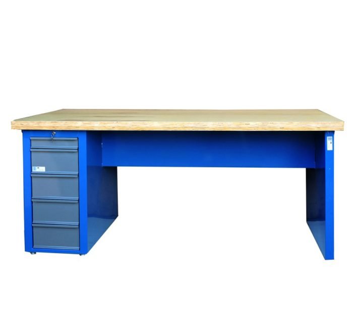 GRD_WMBAL20805G.jpg Bancada com 5 gavetas com chave. Para Trabalhar Sentado (WMFBAL20705G) - Imagem 1