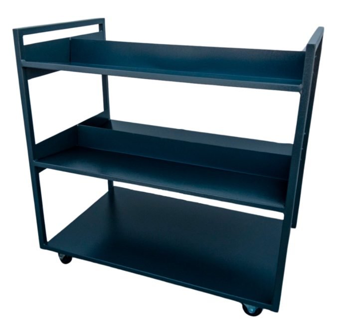 GRD_WMCTLB1060-1.jpg Carrinho para transporte de livros biblioteca (WMCTLB1060) - Imagem 1