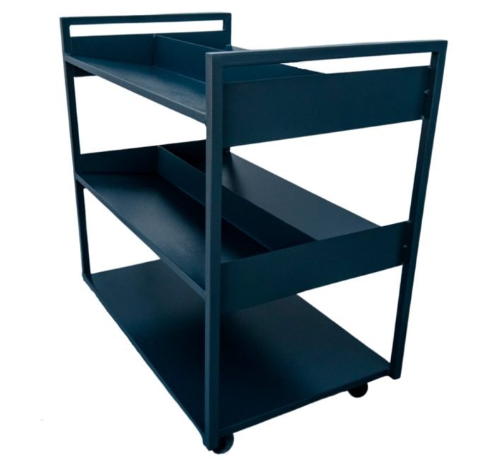 Carrinho para transporte de livros biblioteca (WMCTLB1060) - Imagem 2