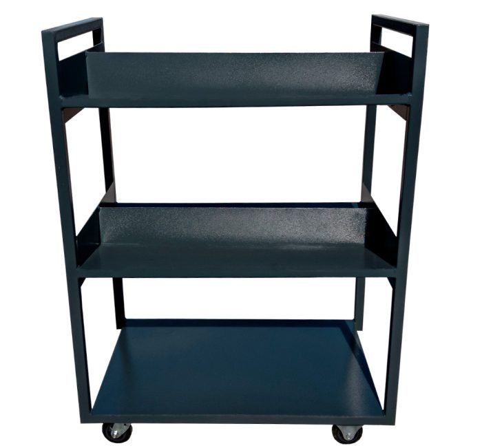 GRD_WMCTLB7050-1.jpg Carrinho para transporte de livros biblioteca (WMCTLB7050) - Imagem 1