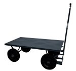 Carrinho Plataforma de Aço 1200x600 mm Rodas maciças de Borracha - 600 kg - WMF581260M - Imagem 2