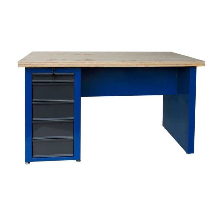 Bancada com 5 gavetas com chave. Para Trabalhar Sentado (WMFBAL14705G) - Imagem 1