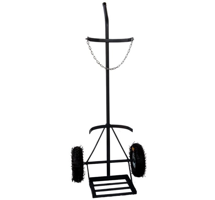 GRD_WMO1CP-01.jpg Carrinho para transporte de 1 cilindro de gas Oxigênio (7 a 10 m3 - 40 a 50 litros) Cod. WMO1CP - Imagem 1