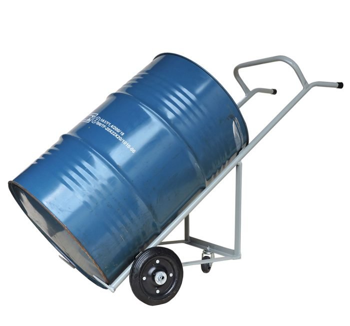 GRD_WMT200AR.jpg Carrinho de Carga Transporte Tambor de 200 litros, com apoio traseiro (Cod. WMT200AR) - Imagem 1