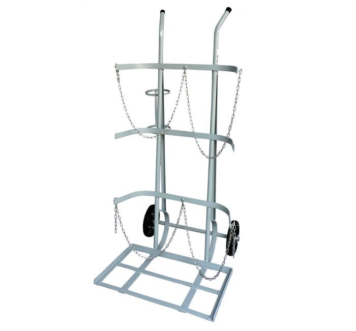 WMO2CCPPUAM-GDE.jpg Carrinho Transp. Cilindro Cj. PPU Grande (Maçarico), com Suporte Extintor e Sup. Mangueira (WMO2CCPPUAM) - Imagem 1