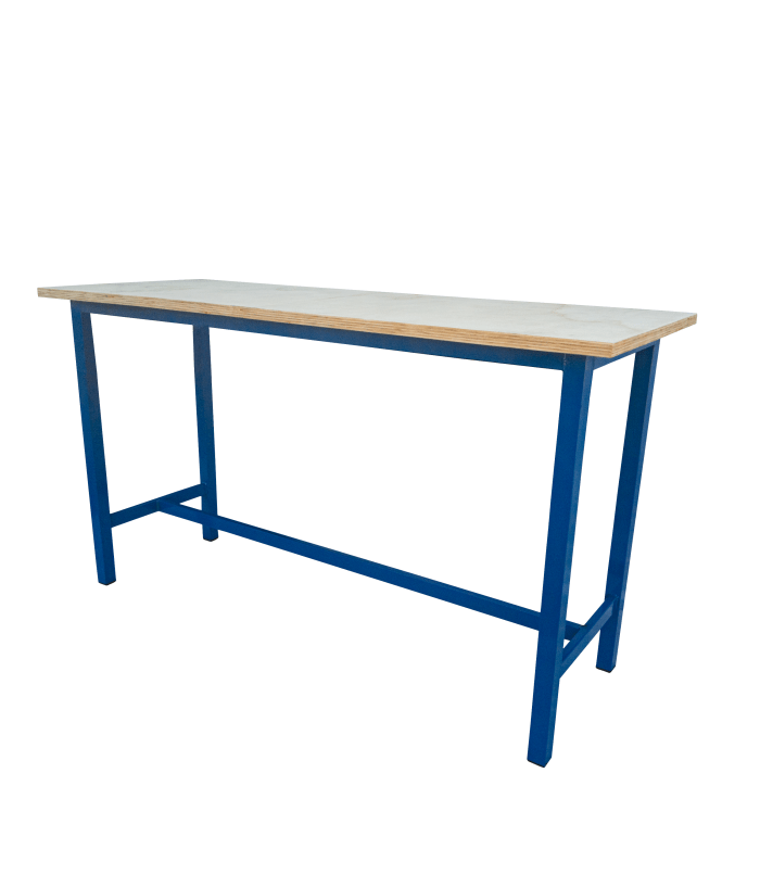 bancada aberta BANCADA ABERTA COM TAMPO DE MADEIRA - 1500X600 MM (WMFB15601T) - Imagem 1