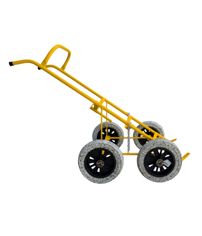 Carrinho de Carga Transporte 1 Tambor de 200 litros, com apoio traseiro, Pneus S/Câmara. – ECO - WMFT200A4PM - Imagem 2