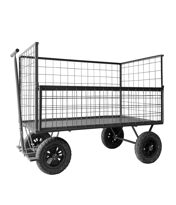 Carrinho Plataforma telado Cap. 400 kg - ECO -  Pneus S/Câmara - WMF58TPM - Imagem 1