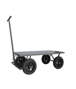 Carrinho Plataforma de aço 1200×600 mm – 400 kg – ECO - Pneus S/ Câmara - WMF581260PM - Imagem 2