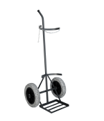 Carrinho para transporte de 1 cilindro de gás Oxigênio - ECO - Pneus S/Câmara - WMFO1CPM