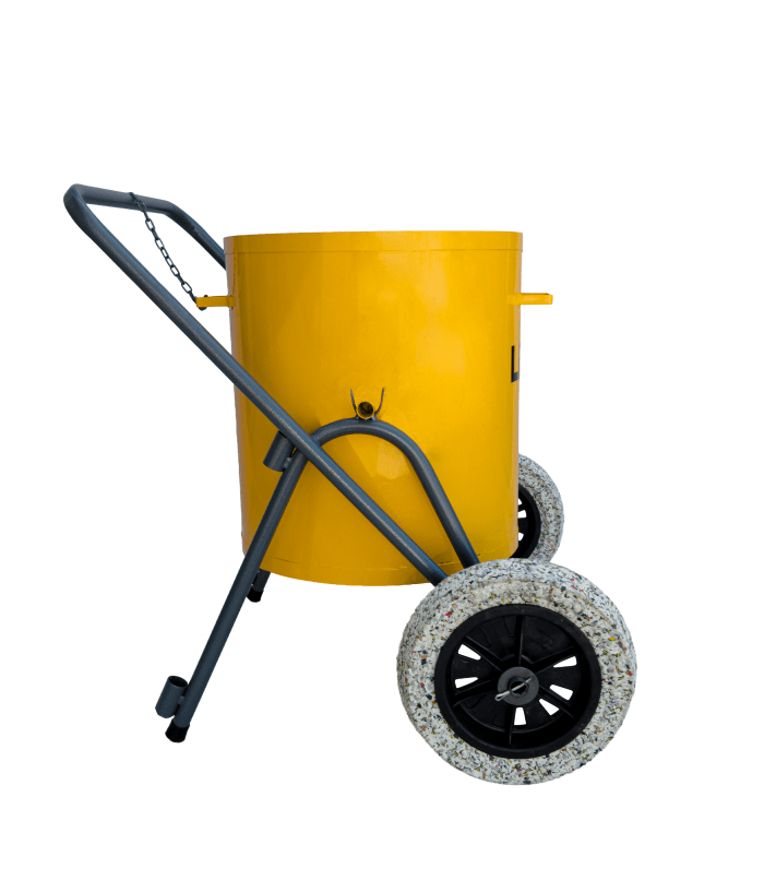 Carrinho Gari para Lixo 90 litros – Aço - ECO - Pneus S/Câmara - WMFGARIAPM - Imagem 2